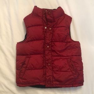 Gymboree red puffer vest Boys/ girls size M 7-8.
